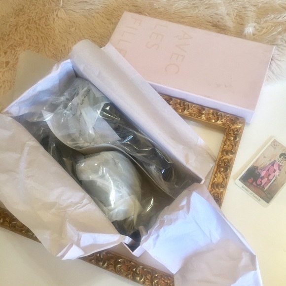 Stella Black Floral Embellished Slide Sandal NIB 6 - Picture 8 of 11